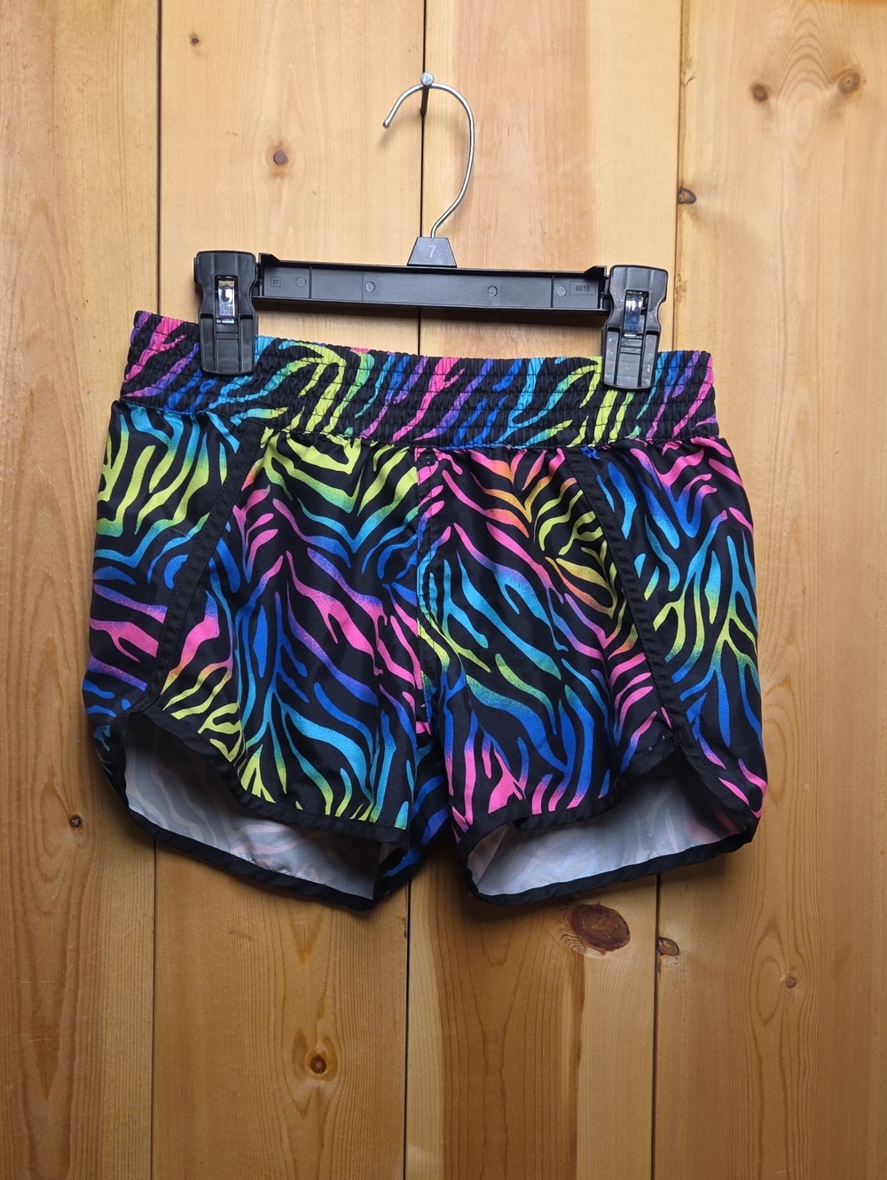 OP Neon Zebra Print Athletic Shorts